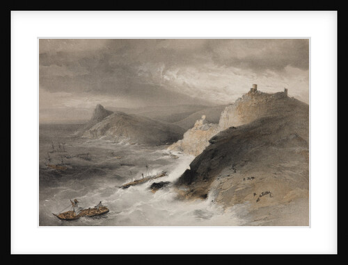 Storm in the Balaklava Bay on 14th of November 1854, 1855 by William Simpson