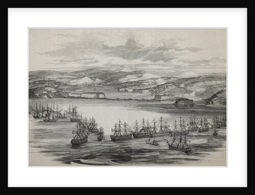 The British-French squadron in Sevastopol, ca 1855 by Anonymous