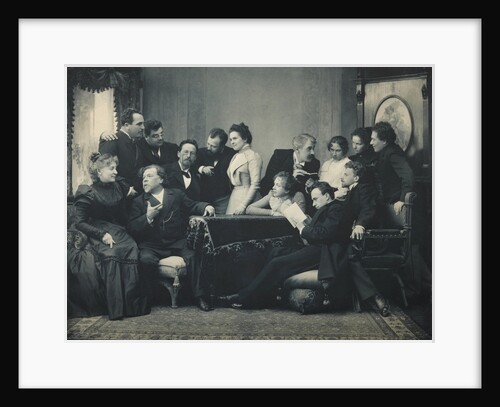 Anton Chekhov between actors of the play The Seagull, 1899 by Pyotr Petrovich Pavlov