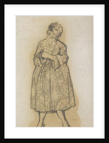 Costume design for the ballet Les femmes de bonne humeur (The Good-Humoured Ladies), 1917 by Léon Bakst