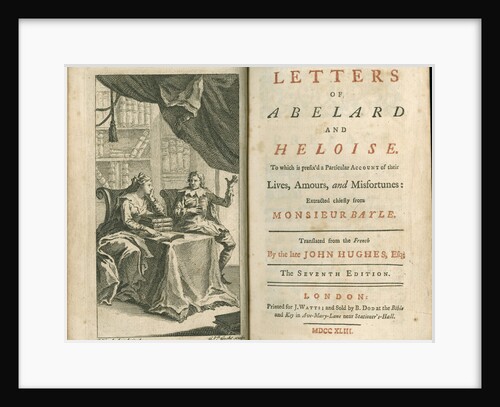 Letters of Abelard and Heloise, 1743 by Anonymous