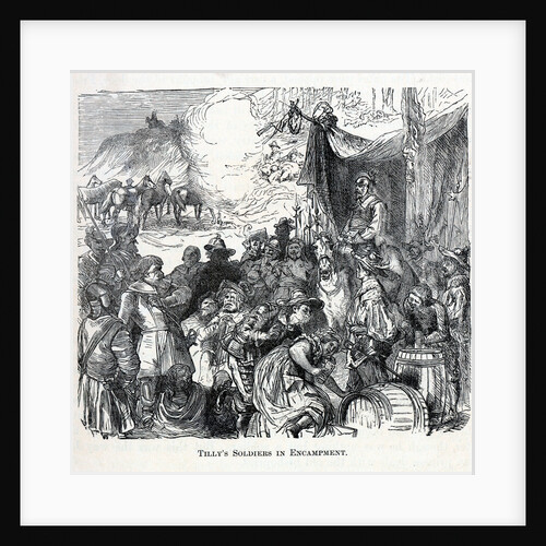 Tillys Soldiers in Encampment, 1882 by Anonymous