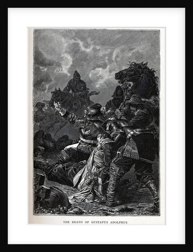 The Death of Gustavus Adolphus, 1882 by Richard Brend'amour