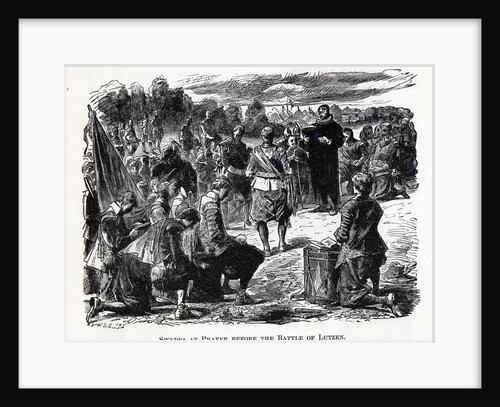 Swedes at Prayer before the Battle of Lützen, 1882 by Anonymous
