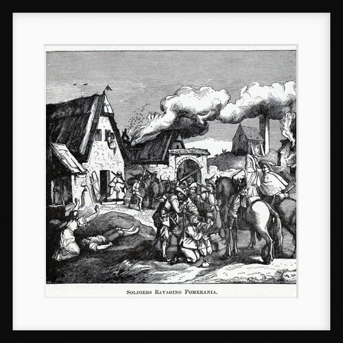 Soldiers Ravaging Pomerania, 1882 by Anonymous