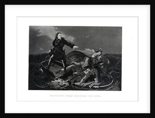Peter the Great crossing the Neva, 1882 by Anonymous