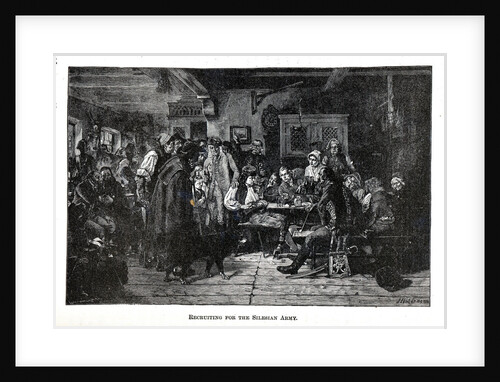 Recruiting for the Silesian Army, 1882 by Friedrich Hiddemann