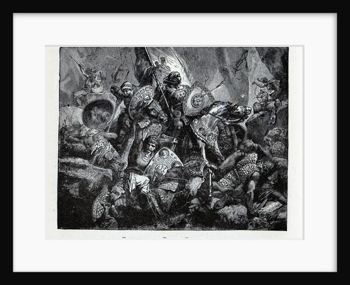 The Battle of Roncevaux Pass, 1882 by Anonymous