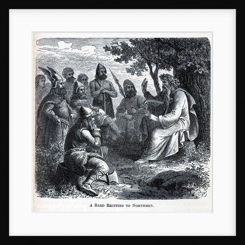 A Bard Reciting to Northmen, 1882 by Anonymous