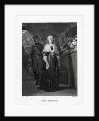 Marie Antoinette Leaving Convention After Sentence, 1882 by Anonymous