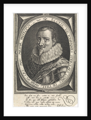 Portrait of Johann Tserclaes, Count of Tilly by Crispijn van de Passe the Elder