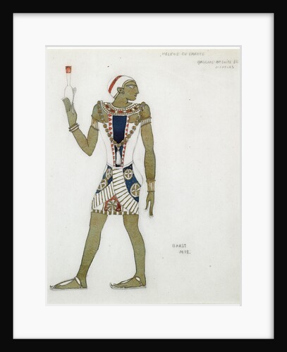 Costume design for the ballet Hélène de Sparte by E. Verhaeren and D. de Séverac, 1912 by Léon Bakst
