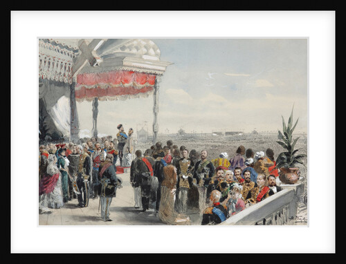 Public festivities following the coronation of Emperor Alexander III on Khodynka Field, 1883 by Vladimir Yegorovich Makovsky