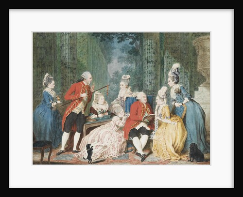 Society in the Palais Royal, ca 1775 by Louis Carmontelle