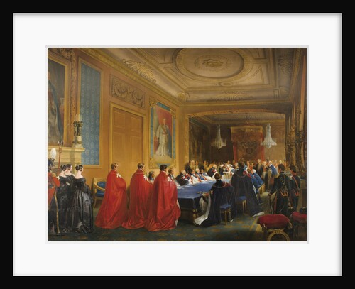 Louis-Philippe receiving the Order of the Garter from the hands of a young Queen Victoria, 1844 by Nicolas-Louis-François Gosse