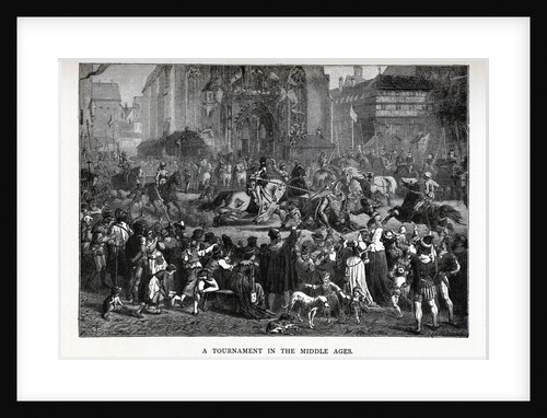 A Tournament in the Middle Ages, 1882 by Richard Brend'amour