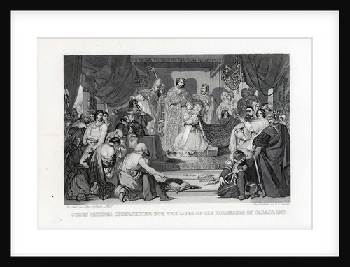 Queen Philippa Interceding for the Lives of the Burghers of Calais, 1347, 1882 by John Sartain
