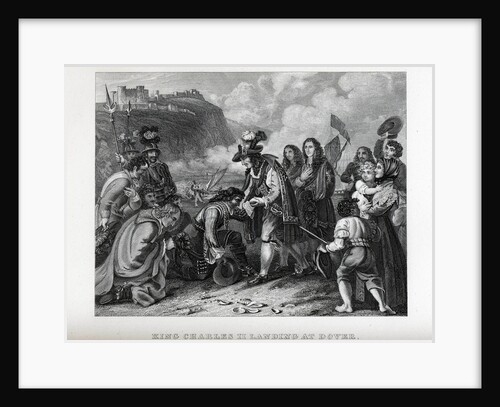 King Charles II landing at Dover, 1882 by Anonymous
