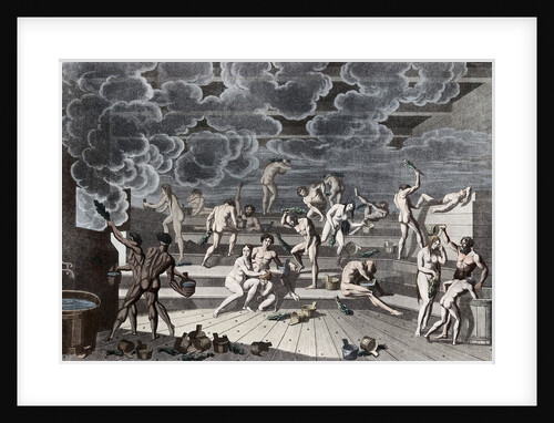 A Russian bathhouse, 1811 by Yemelyan Mikhaylovich Korneev