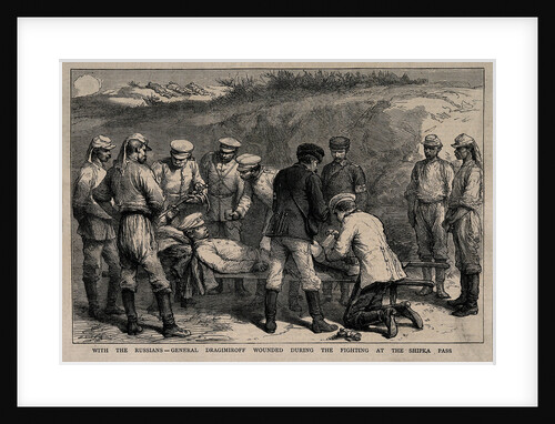 General Mikhail Dragomirov Wounded During the Battle at the Shipka Pass, ca 1878 by Anonymous