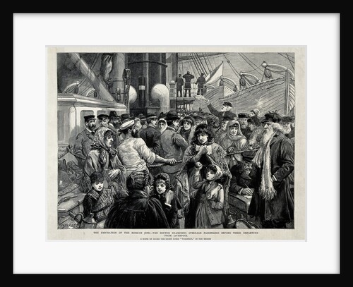 The Russian Jews examined by a doctor before the Emigration from Liverpool, 1891 by Charles Joseph Staniland