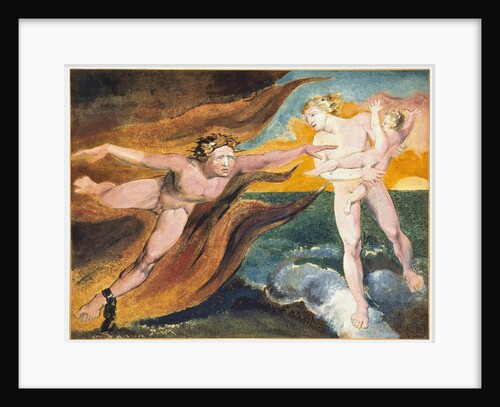 The Good and Evil Angels Struggling for Possession of a Child, 1795 by William Blake