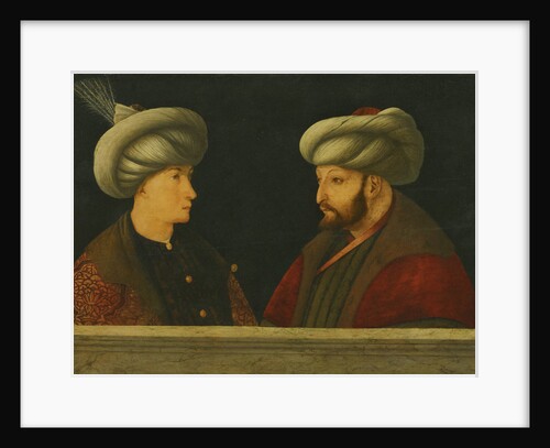Portrait of Sultan Mehmed II with a young dignitary by Gentile Bellini
