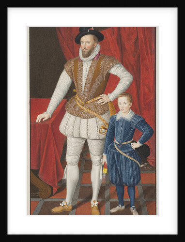 Sir Walter Raleigh and son, 1602 by Anonymous