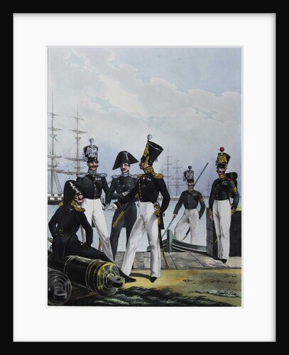 The Guards Équipage Artillery Company and Guards Cargo Company, 1829 by Lev Alexandrovich Belousov