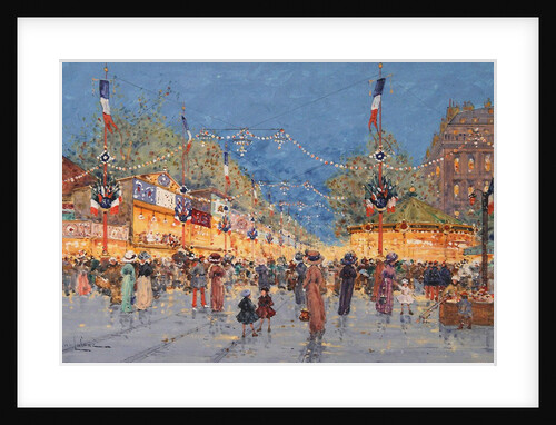 Foire aux Pains dEpices. Place de la Nation, c. 1930 by Eugene Galien-Laloue