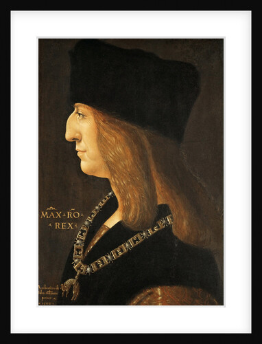 Portrait of Emperor Maximilian I by Giovanni Ambrogio De Predis