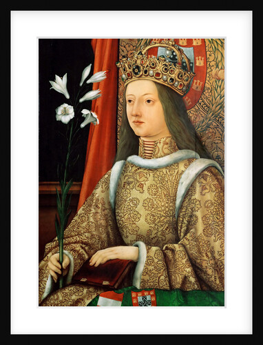 Portrait of Eleanor of Portugal, Holy Roman Empress, after 1468 by Hans Burgkmair the Elder