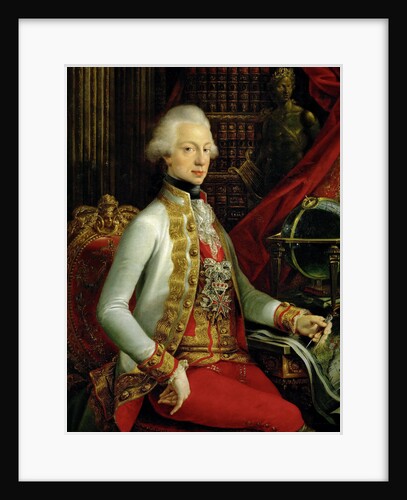 Grandduke Ferdinand III of Tuscany sitting in his library, 1797 by Joseph Dorffmeister