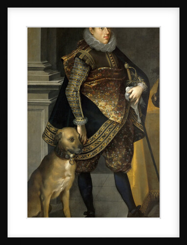 Archduke Maximilian Ernest of Austria with a hunting dog, 1604 by Joseph Heintz the Elder