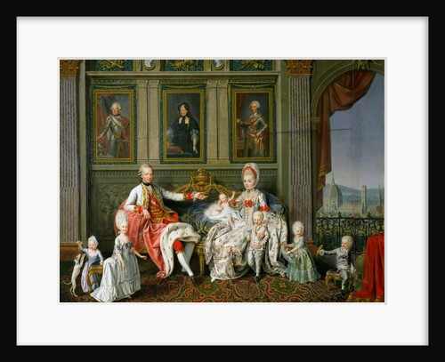 Leopold I, Grand Duke of Tuscany with his wife Maria Luisa and their children, 1773 by Wenzel Werlin