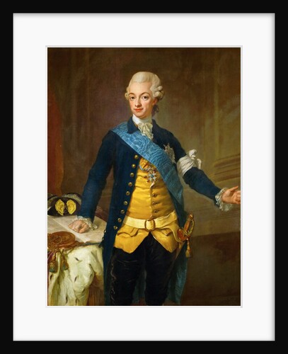 Portrait of Gustav III of Sweden, 1771 by Lorenz II Pasch