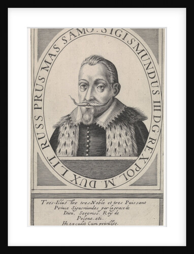 Portrait of Sigismund III Vasa, King of Poland, 1608 by Hendrik Hondius the Elder