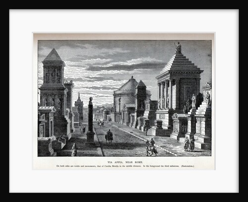 Via Appia Near Rome (Reconstruction), 1882 by Anonymous