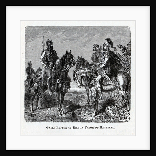 Gauls Refuse to Rise in Favor of Hannibal, 1882 by Anonymous