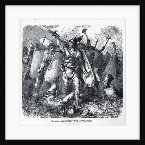 Narses Overcomes the Ostrogoths, 1882 by August Heinrich Ferdinand Tegetmeyer