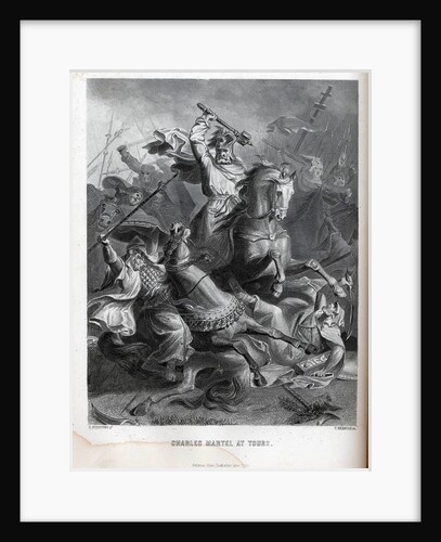Charles Martel at Tours, 1882 by Georg Bleibtreu