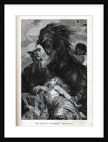The Death of Brunhilde, (Brunehaut), 1882 by Anonymous