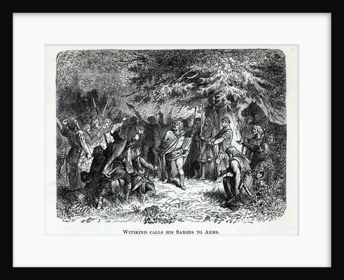 Wittekind calls his Saxons to Arms, 1882 by Anonymous