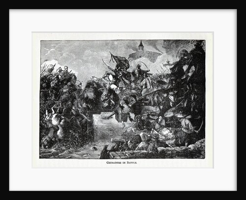 Crusaders in Battle, 1882 by Anonymous