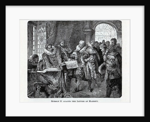 Rudolf II grants the Letter of Majesty, 1882 by Anonymous