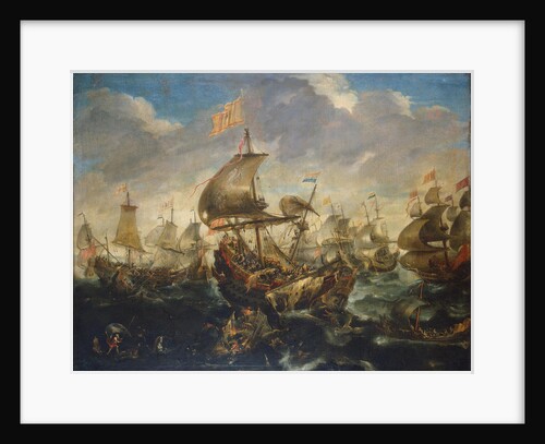 The Battle of Haarlemmermeer on May 26, 1573, 1620s by Andries van Eertvelt