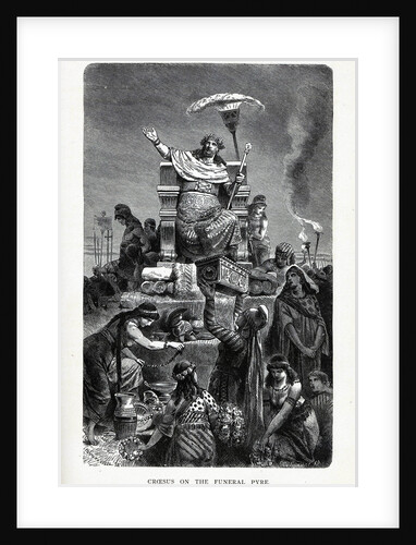 Croesus on the Funeral Pyre, 1882 by Anonymous