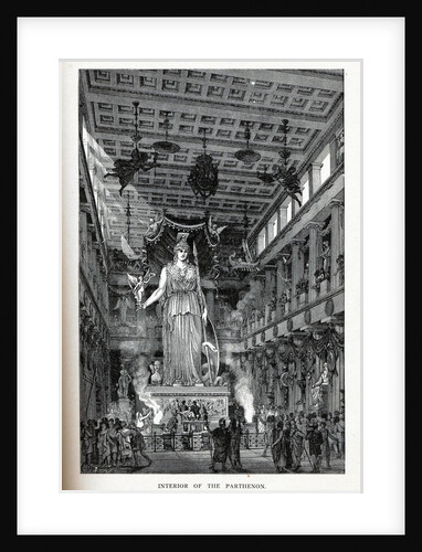 Interior of the Parthenon, 1882 by Adolf Closs