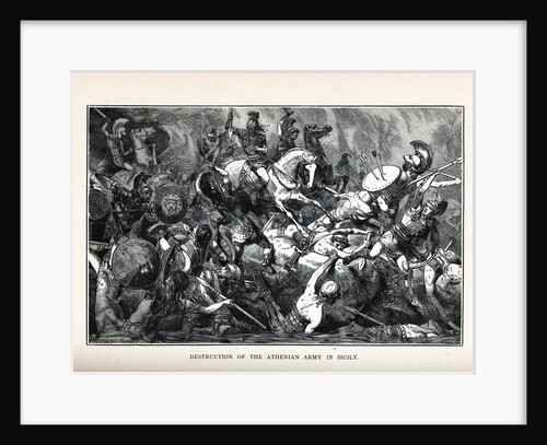 Destruction of the Athenian Army in Sicily, 1882 by Hermann Vogel
