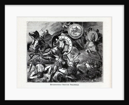 Epaminondas Rescues Pelopidas, 1882 by Hermann Vogel